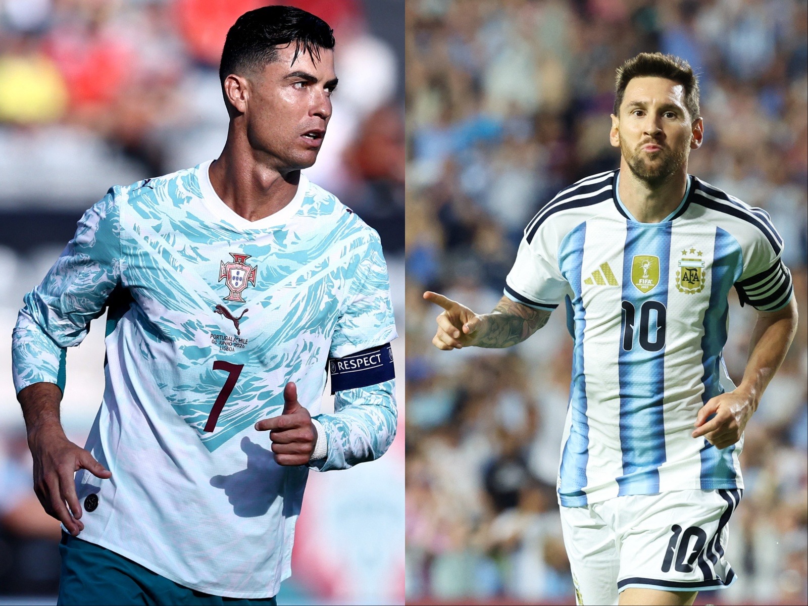 Cristiano Ronaldo (L) and Lionel Messi (R) (File Photo/Reuters)