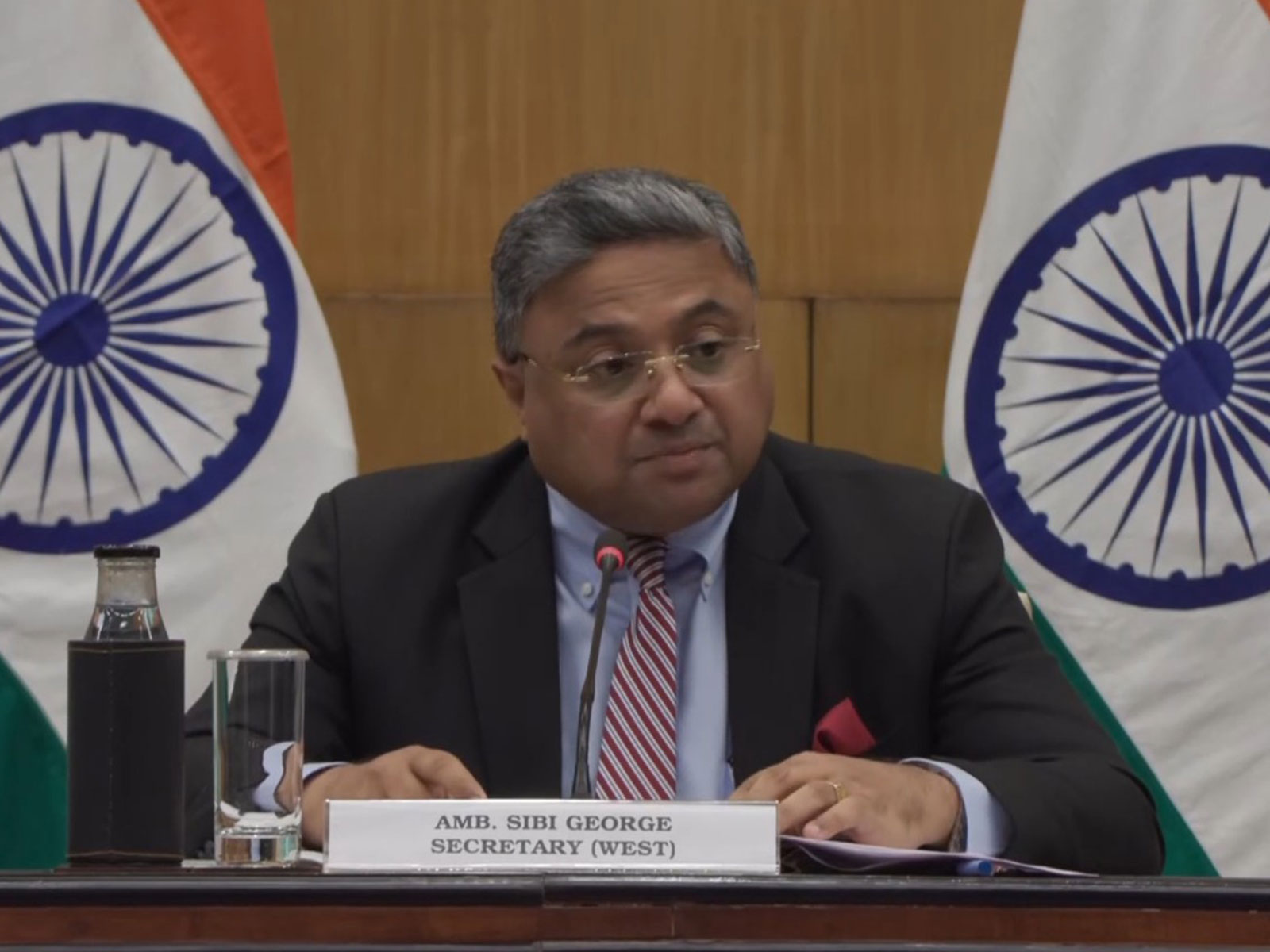 MEA Secretary (West) Sibi George (Photo/YouTube/MEA)