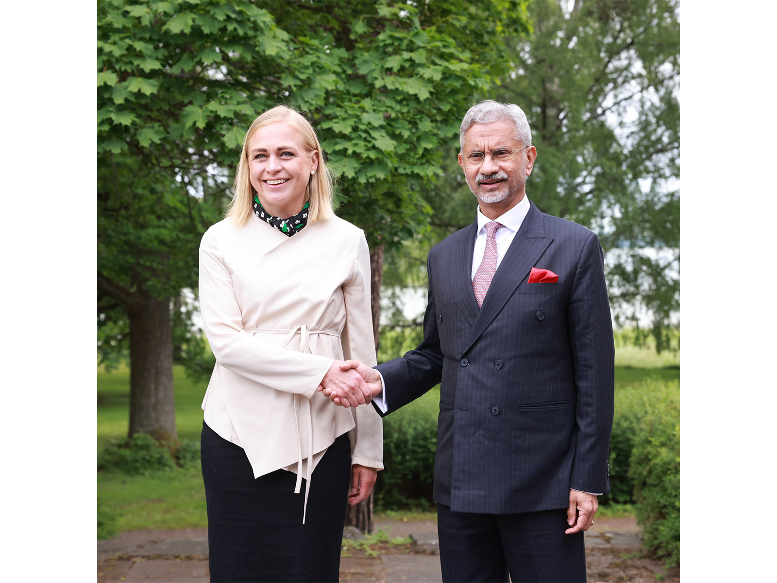 EAM Jaishankar meets Finnish Foreign Minister Elina Valtonen (Photo/X/@DrSJaishankar)