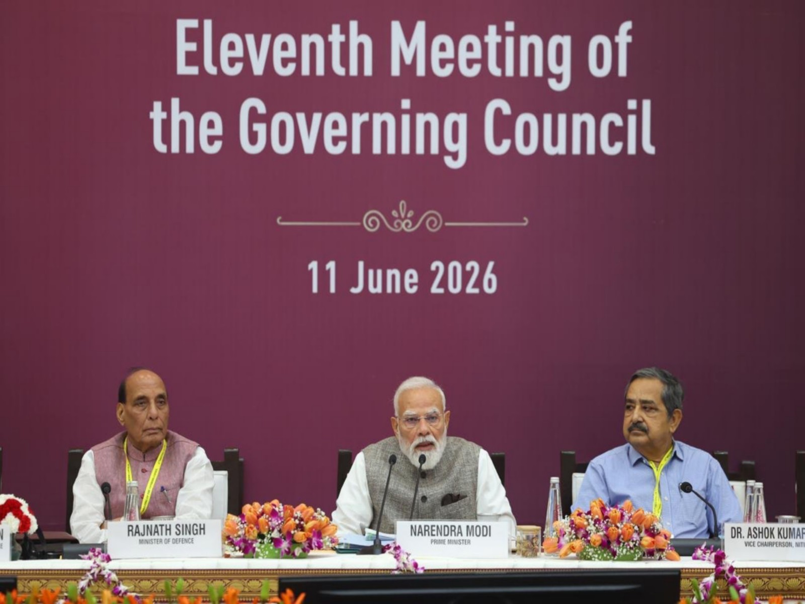 PM chairs 11th Governing Council Meeting of NITI Aayog (Photo/@narendramodi)