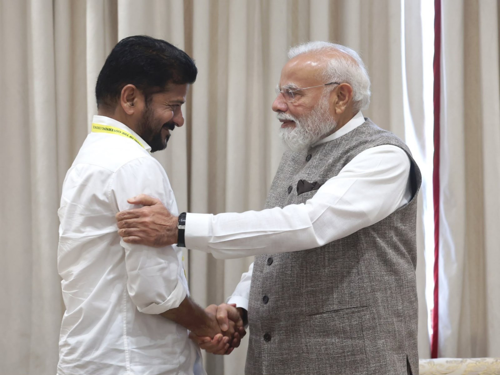 Telangana CM Revanth Reddy with Prime Minister Narendra Modi (Photo/Telangana CMO)