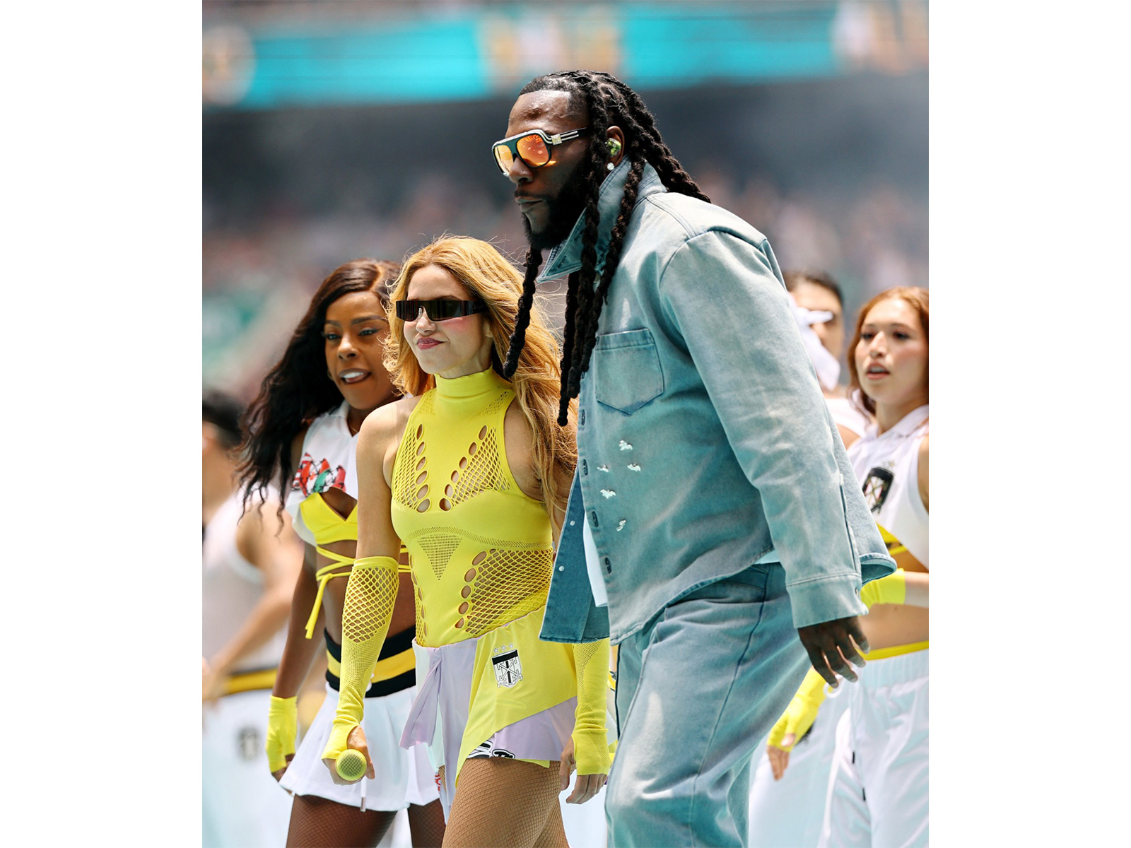 Shakira and Burna Boy at FIFA opening ceremony (Reuters)