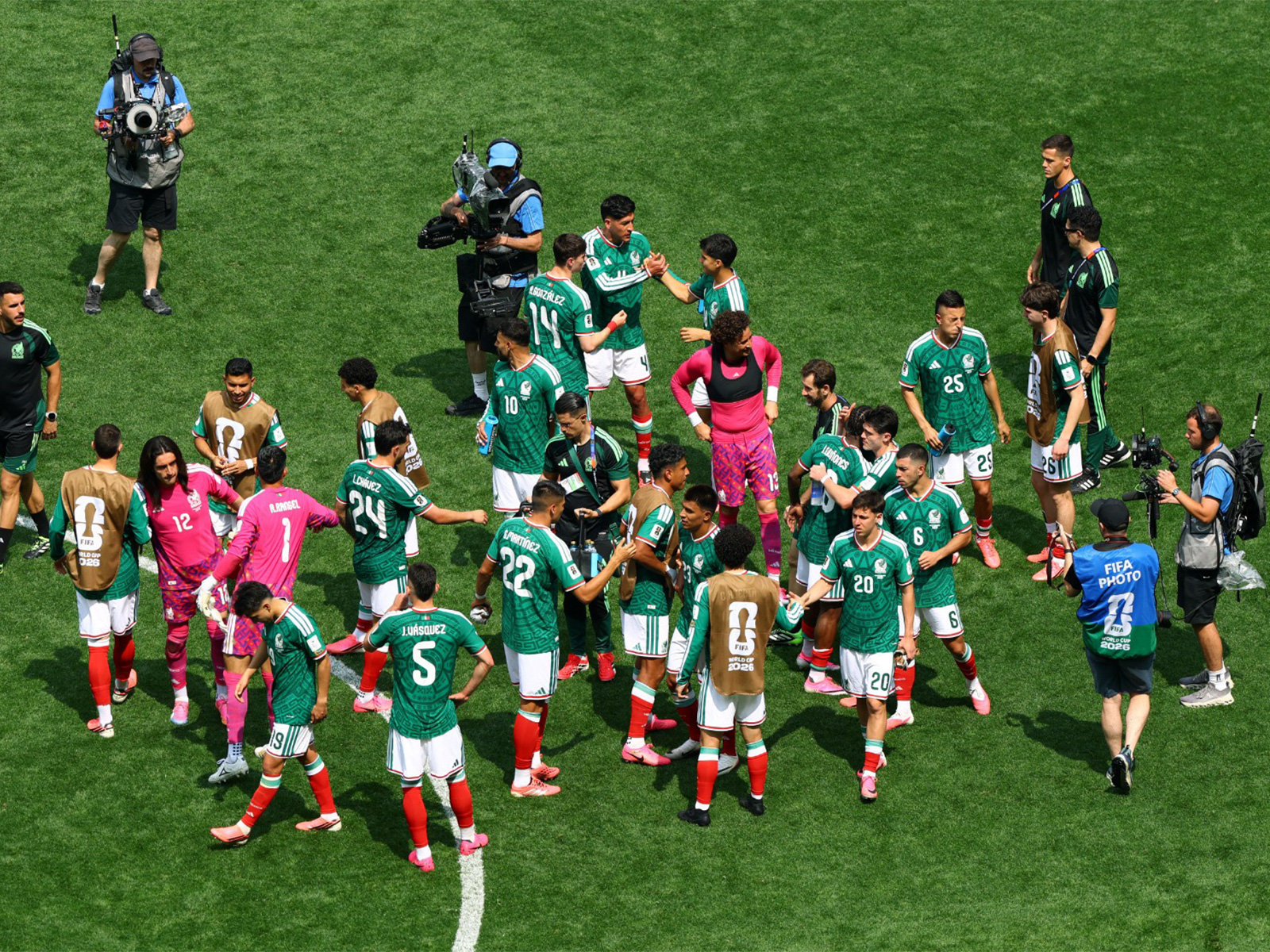 Mexico team celebrating. (Photo: Reuters)