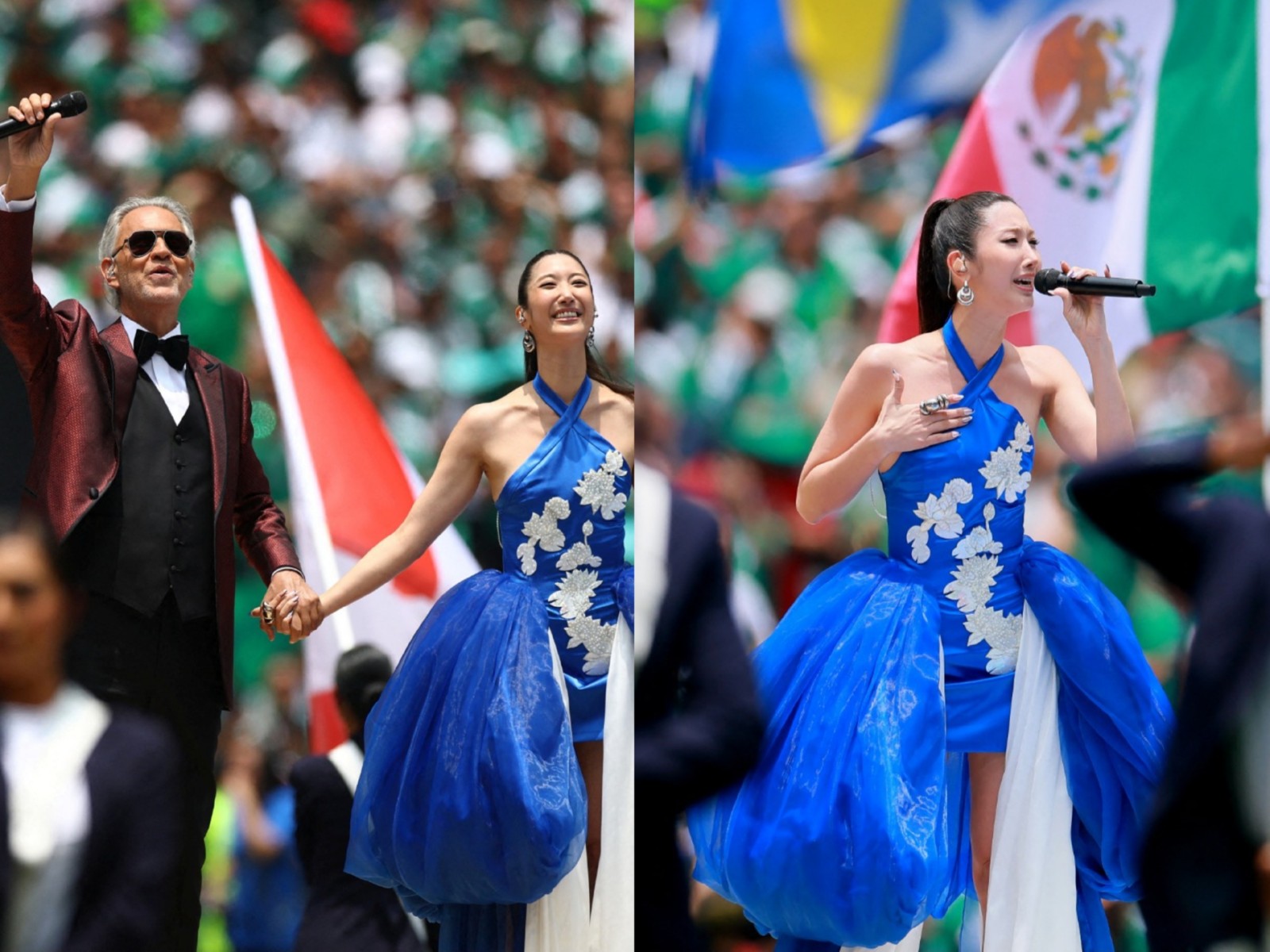 Andrea Bocelli, Ejae perform at FIFA opening ceremony (Photo/Reuters)