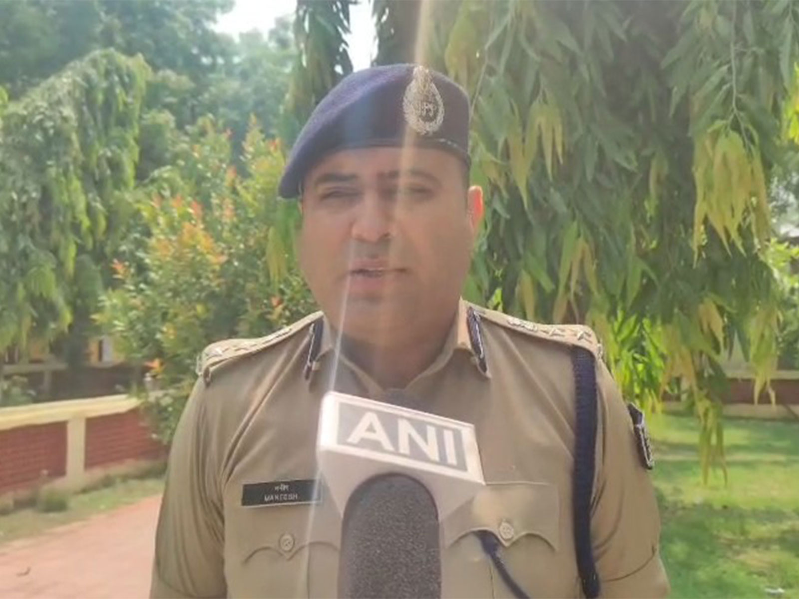 Begusarai SP Maneesh (Photo/ANI)