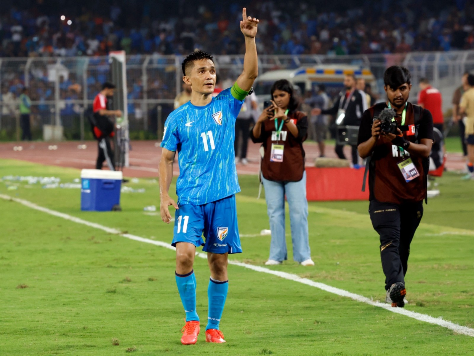Former India football captain Sunil Chhetri (File Photo/Reuters)