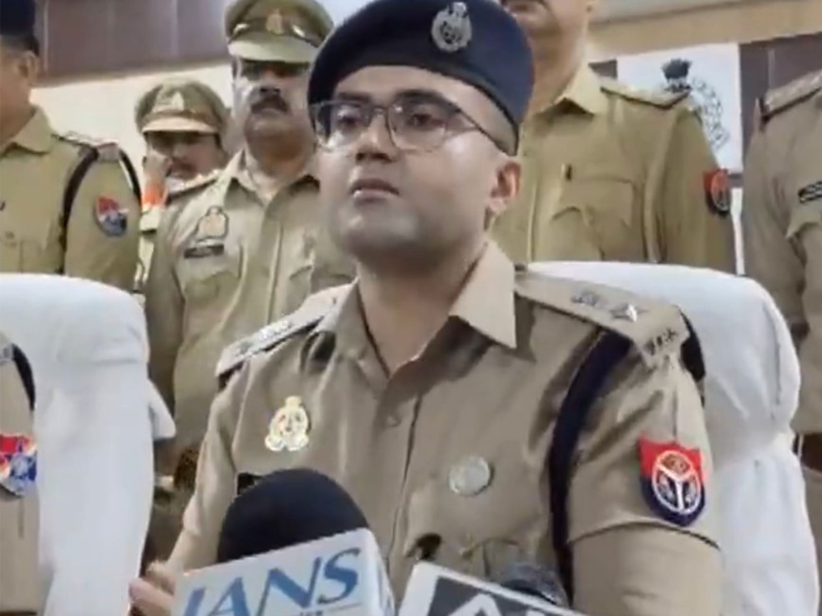 Firozabad Senior Superintendent of Police (SSP) Aditya Langeh (Photo/ANI) 