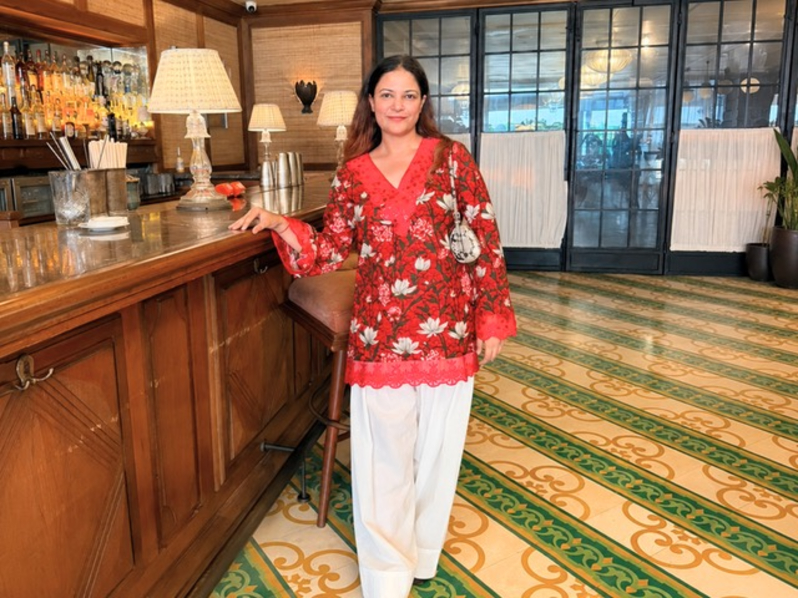Dimple Katara, Co-founder of Dimple Design Studio, is seen in one of her creations.