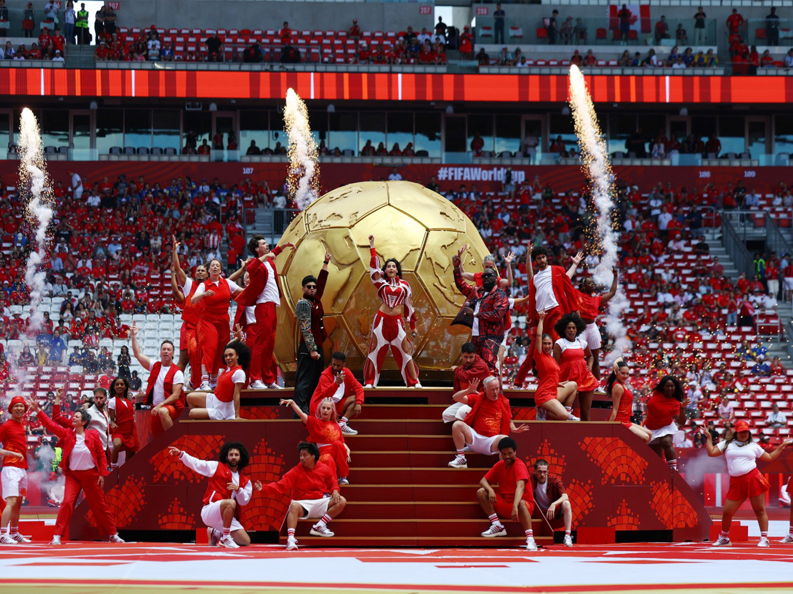 Nora Fatehi at FIFA 2026 opening ceremony (Photo/Reuters)