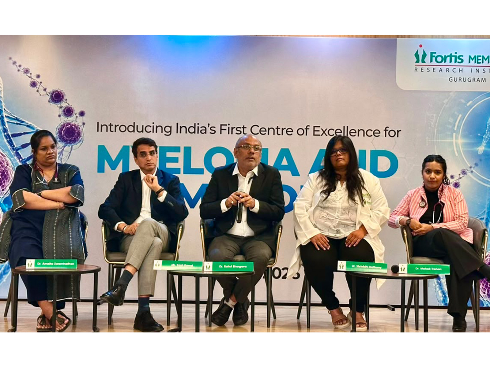 Fom Left to Right: Dr Anusha Swaminathan, Yash Rawat, Dr Rahul Bhargava, Dr Shrinidhi Nathany,  Dr Mehak Trehan