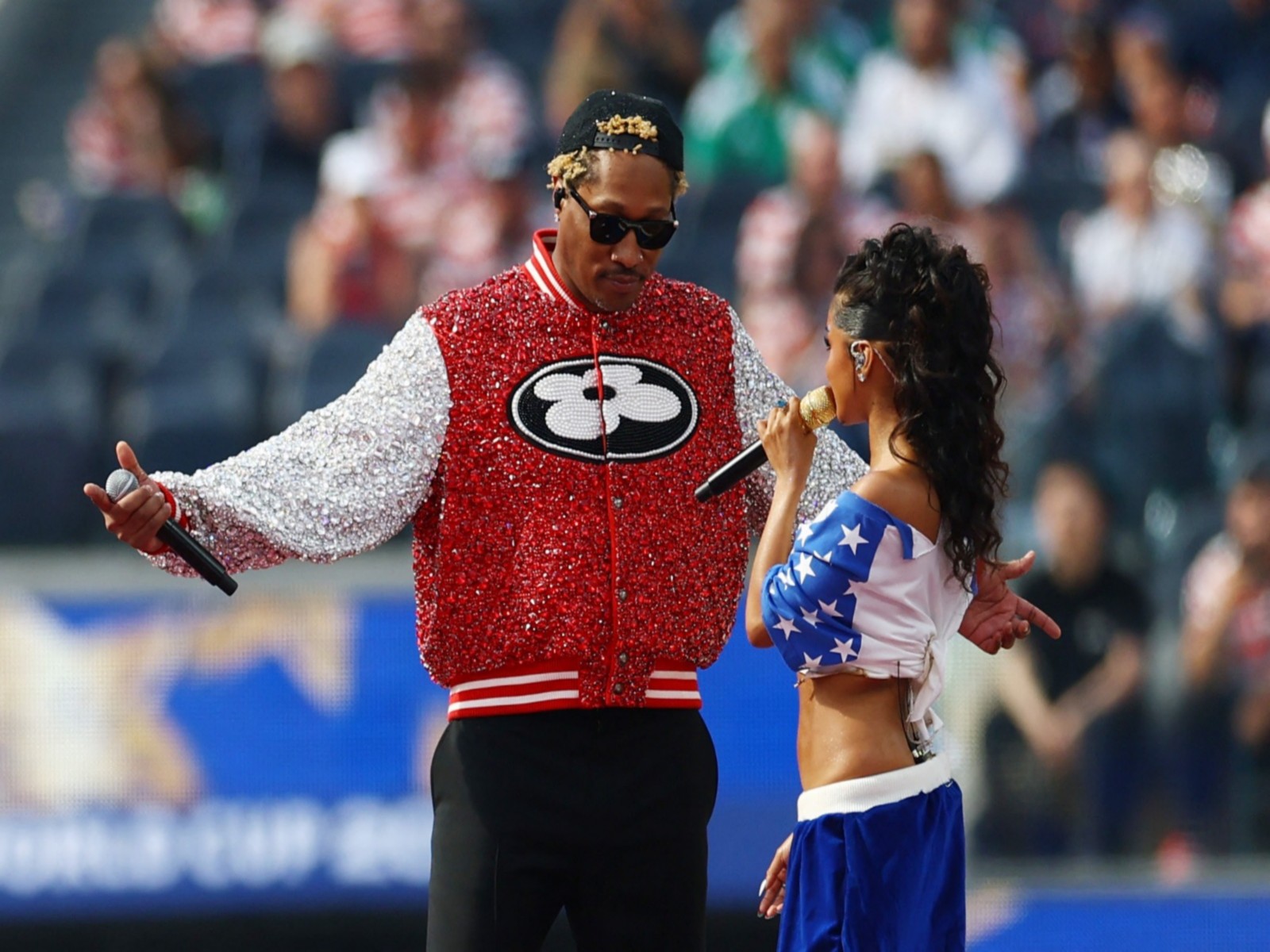 Future and Tyla at  FIFA World Cup 2026 opening ceremony in LA (Photo/Reuters)