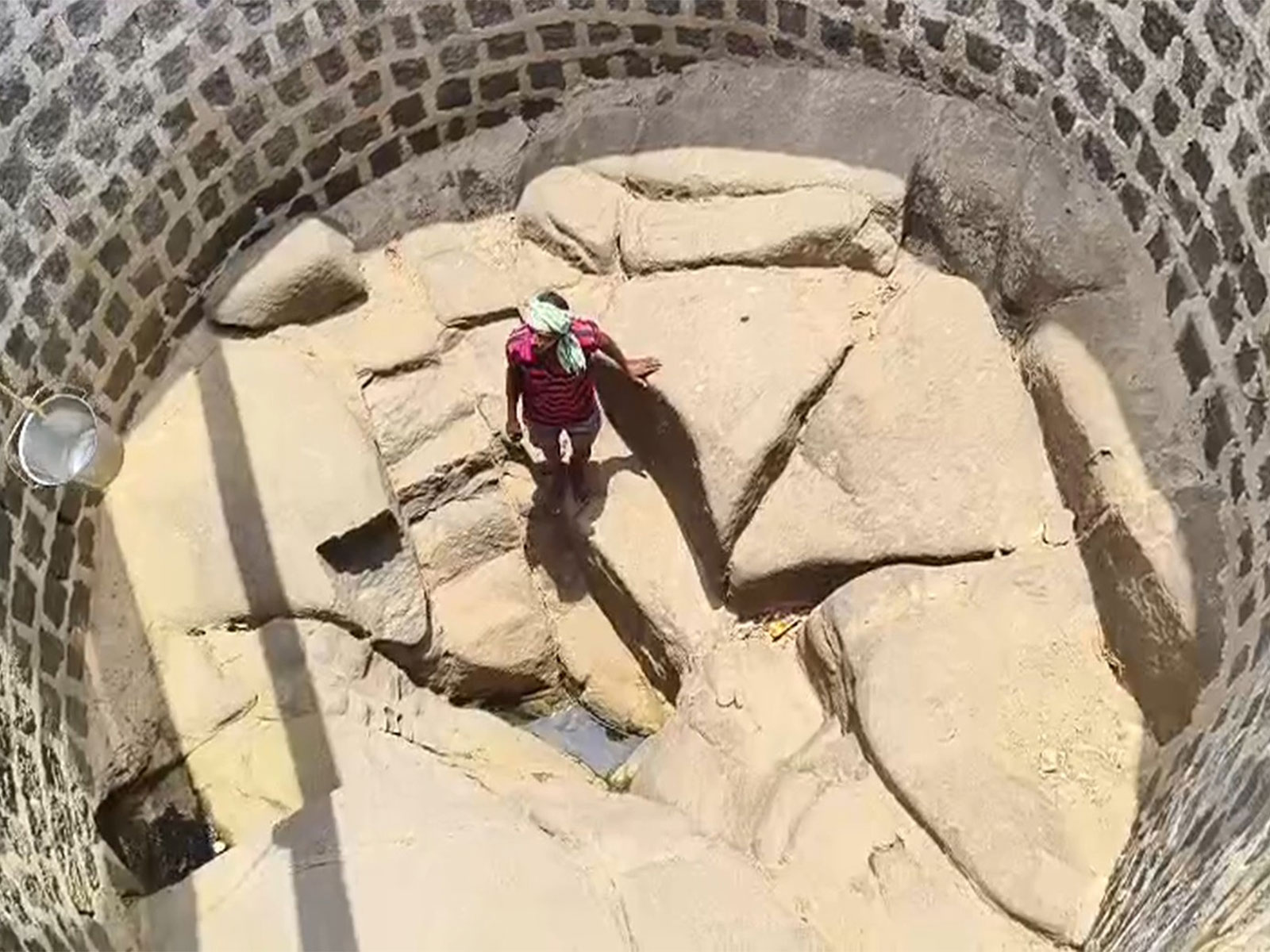 A severe drinking water crisis has gripped Nawapara in Lohari Gram Panchayat of Manendragarh-Chirmiri-Bharatpur (MCB) district in Chhattisgarh.  (Photo/ANI)
