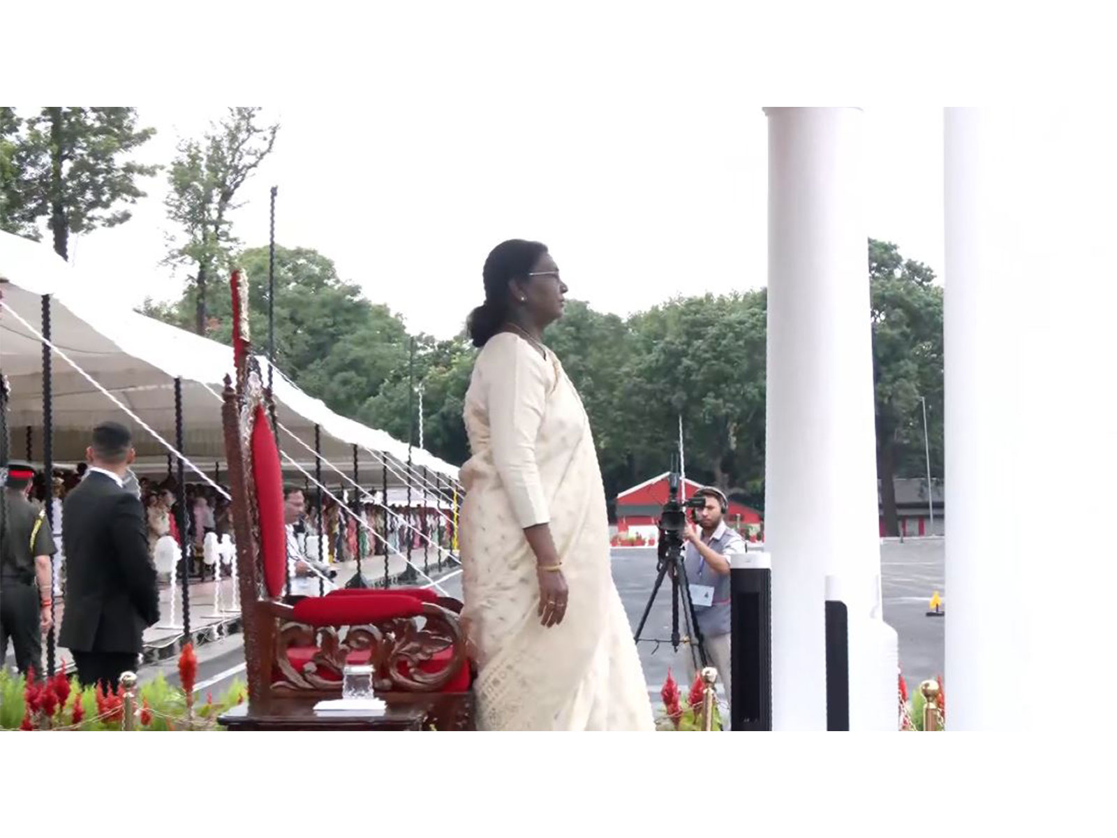 The Supreme Commander of the Armed Forces and President of India, Droupadi Murmu (Photo/ANI)