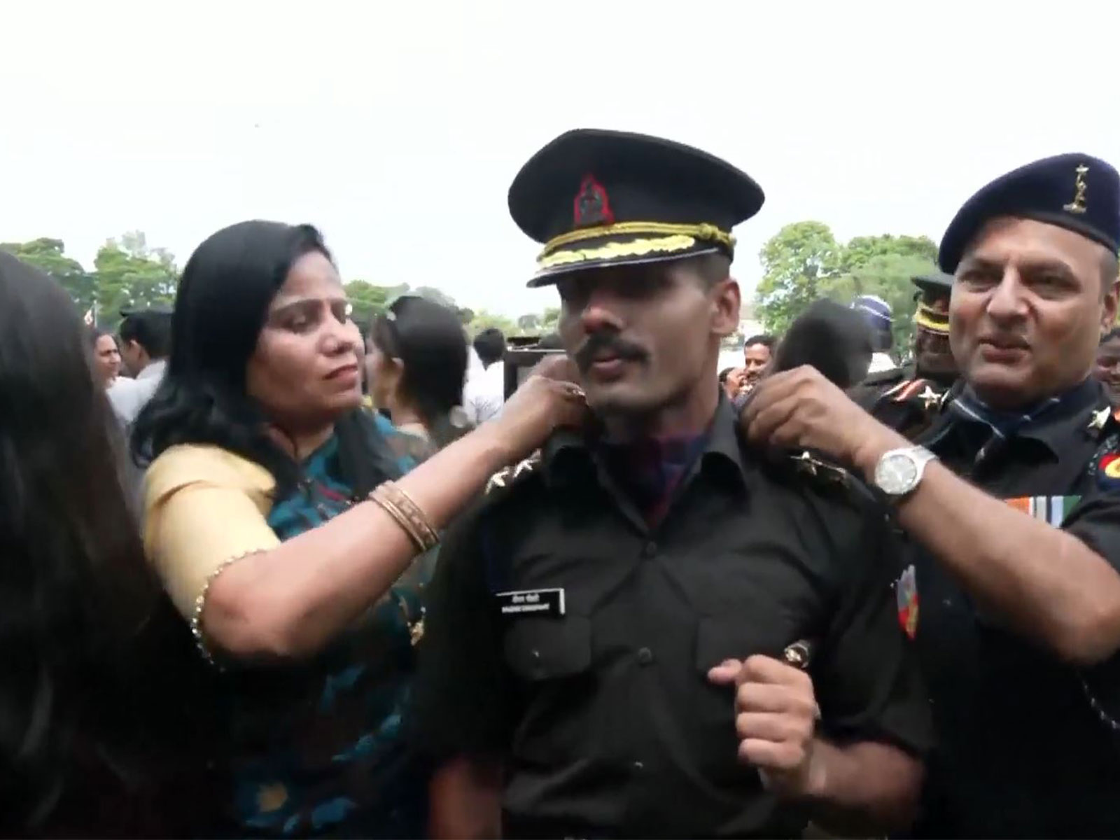 Cadets and their parents at the Indian Military Academy (Photo/ANI)