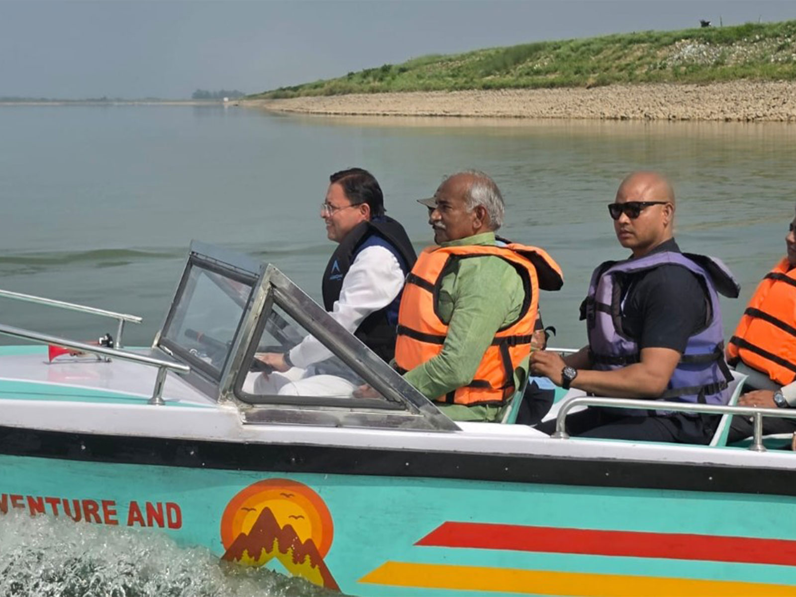 CM Dhami inspects arrangements for International Kayaking and Canoeing Championship (Photo: ANI)