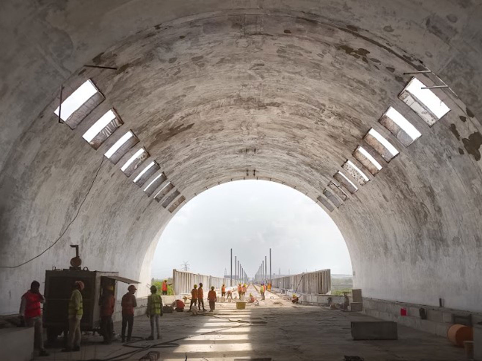 Tunnel Hoods introduced for mountain tunnels for Mumbai-Ahmedabad bullet train project (Photo/NHSRCL)