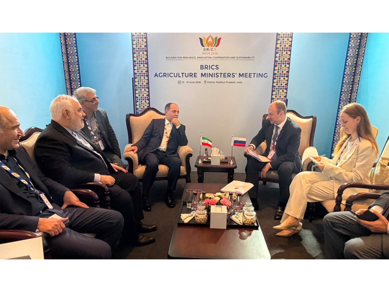 Iran and Russia discuss ways to boost agricultural cooperation at BRICS meet in Indore (Photo/X@Iran_in_India)