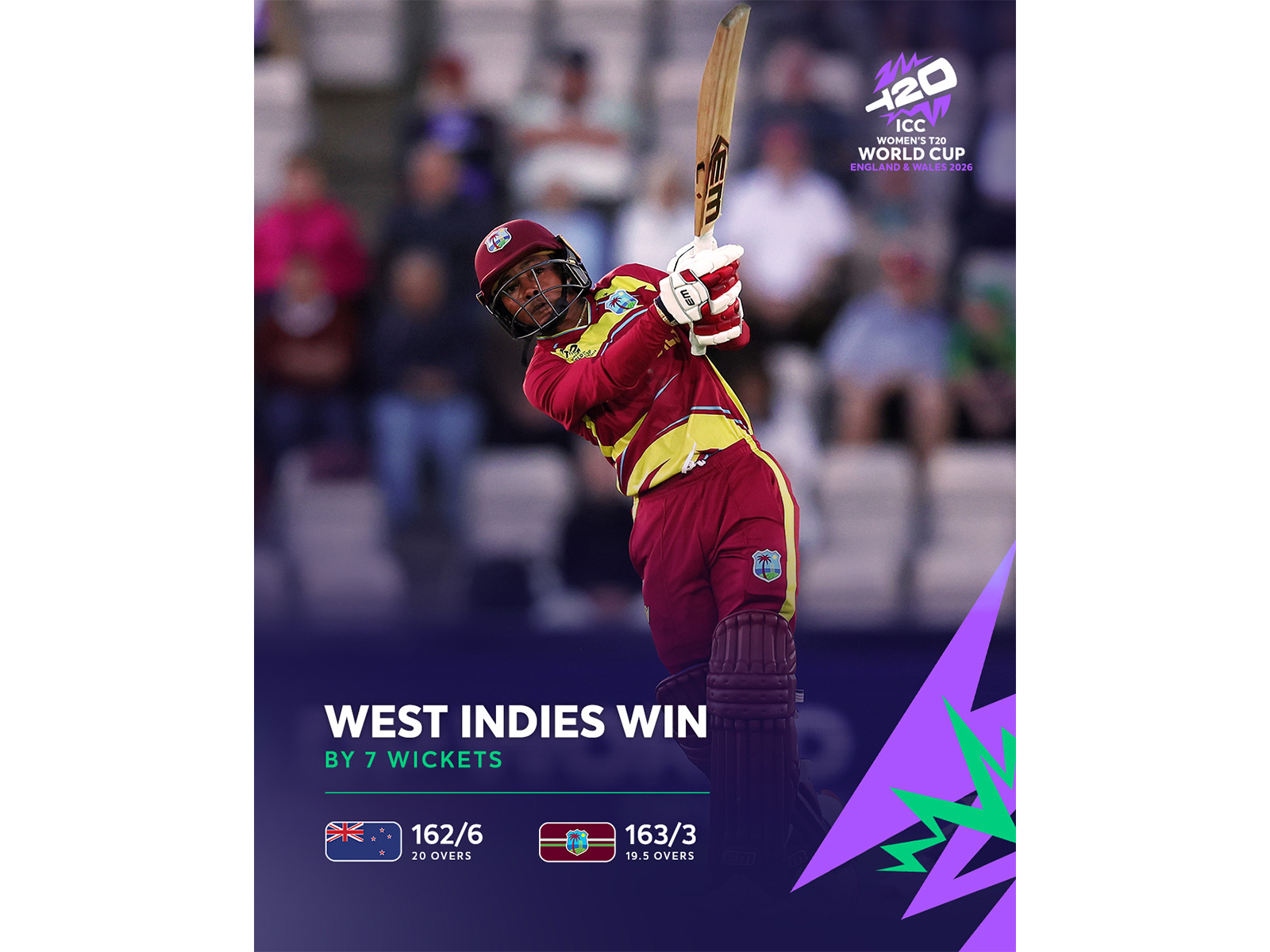 Shemaine Campbelle. (Photo: @ICC X)