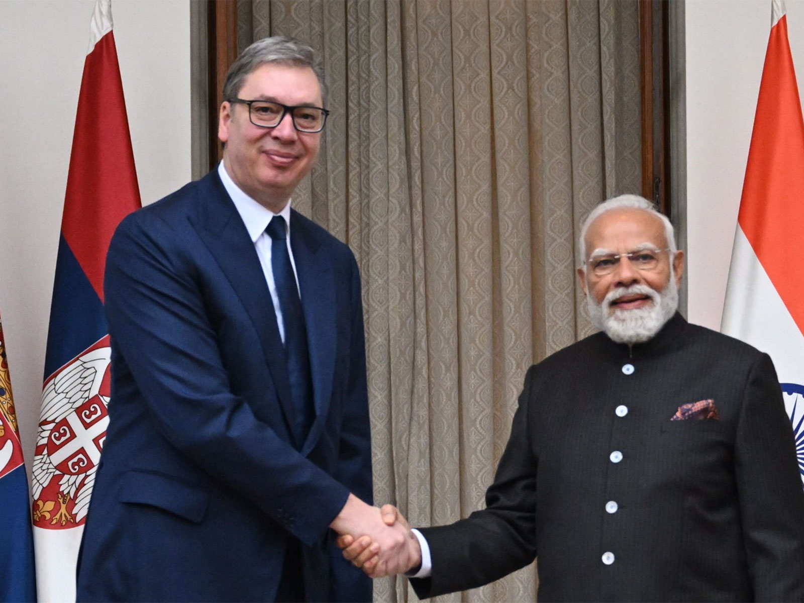 Prime Minister Narendra Modi and Serbian President Aleksandar Vucic. (Photo: X/@narendramodi)