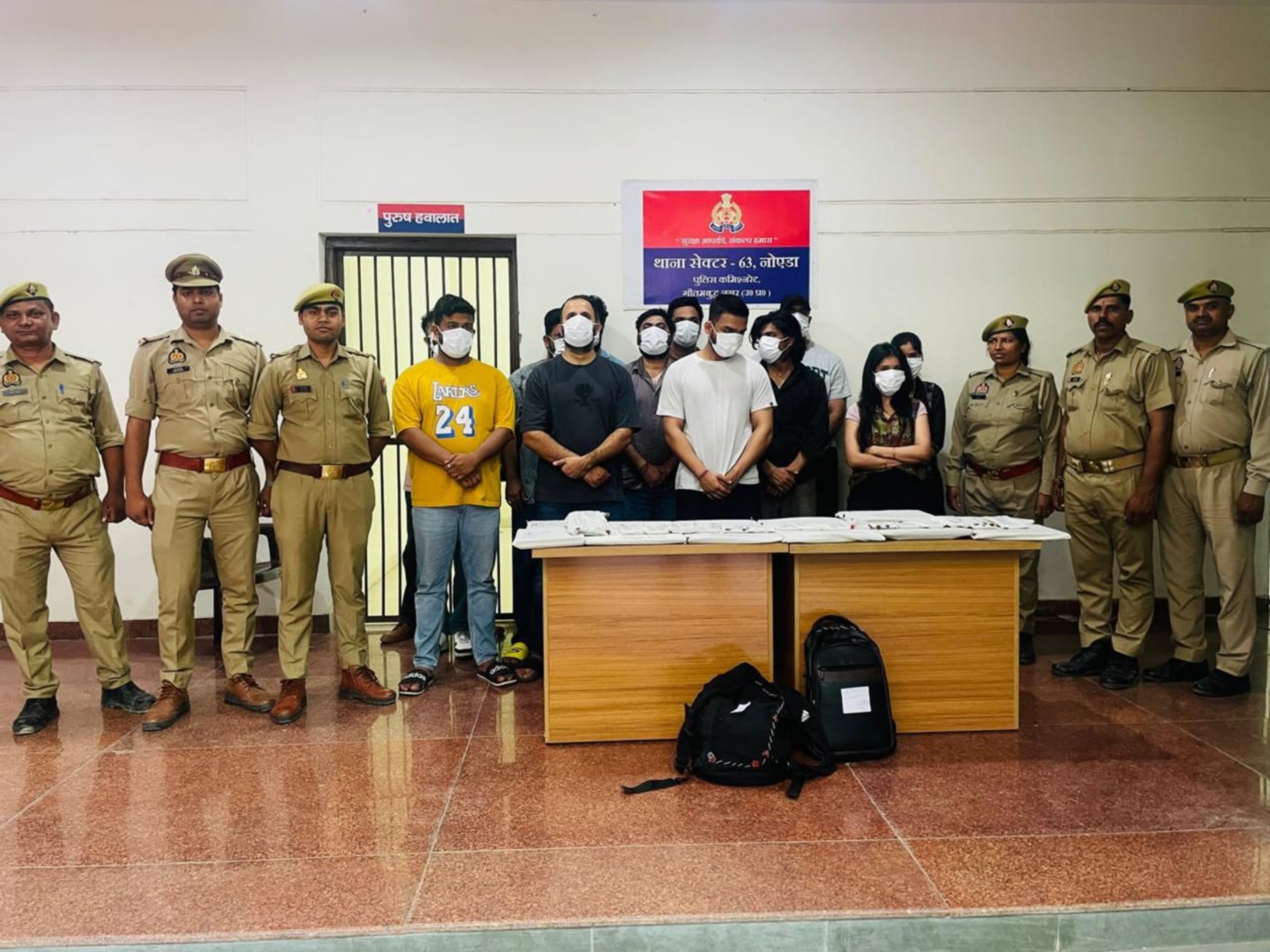 Noida police arrest 13 accused in fake airline ticket booking scam (Photo/ANI)