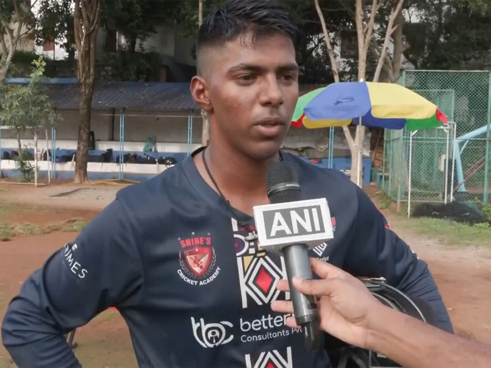 Kerala cricketer Manav Krishna. (Photo: ANI)
