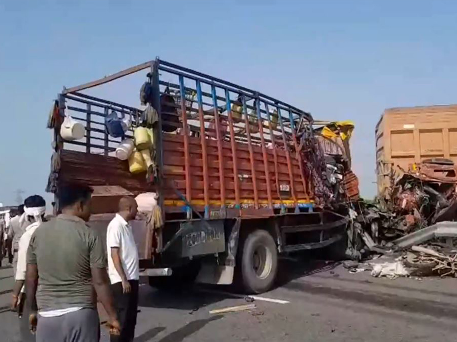 Visual from the collision site (Photo: ANI)