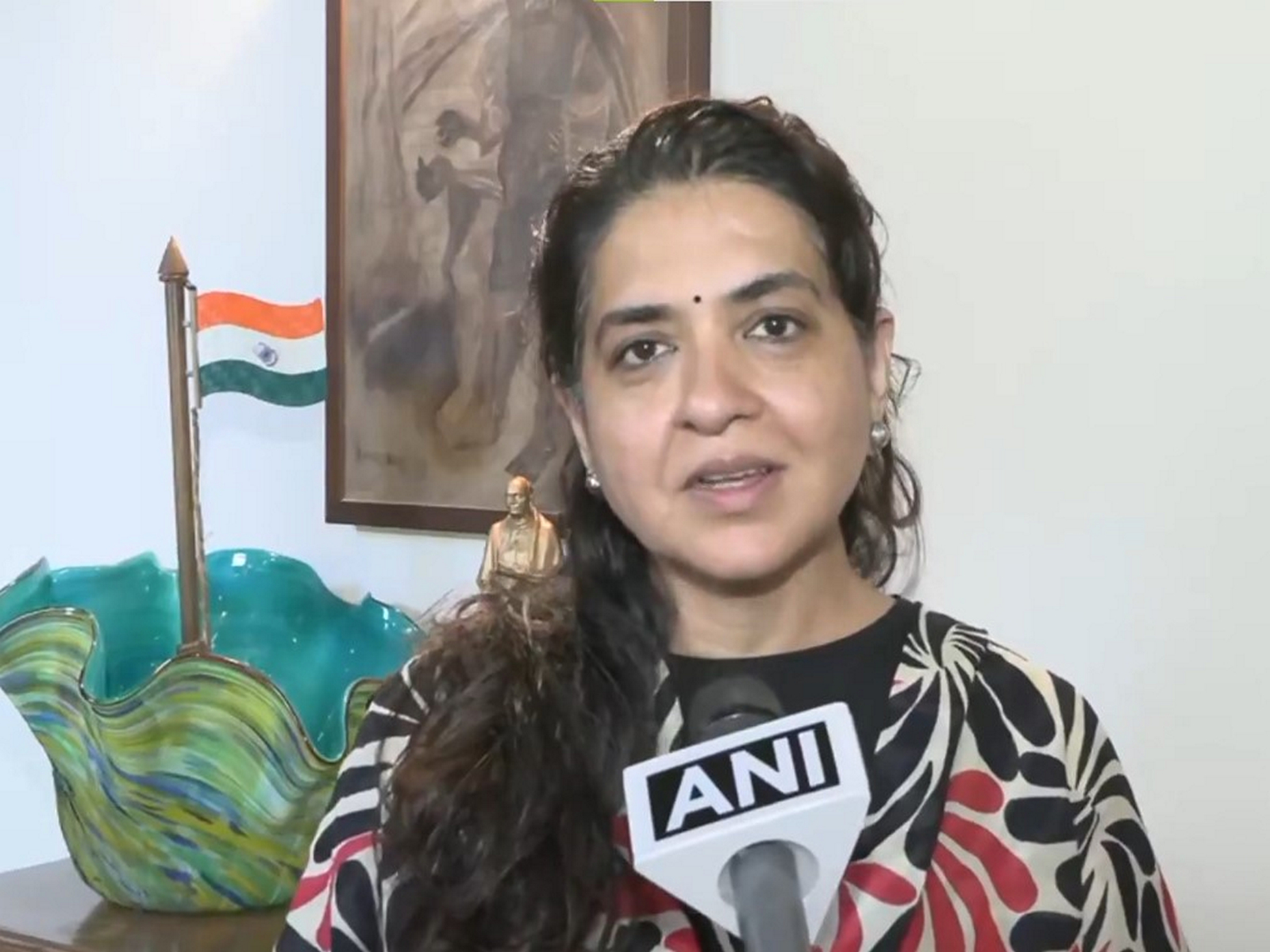  Shiv Sena National Spokesperson Shaina NC (Photo/ANI) 