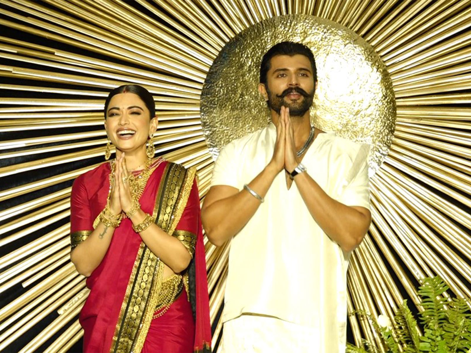 Rashmika Mandanna and Vijay Deverakonda (Image source/ANI)