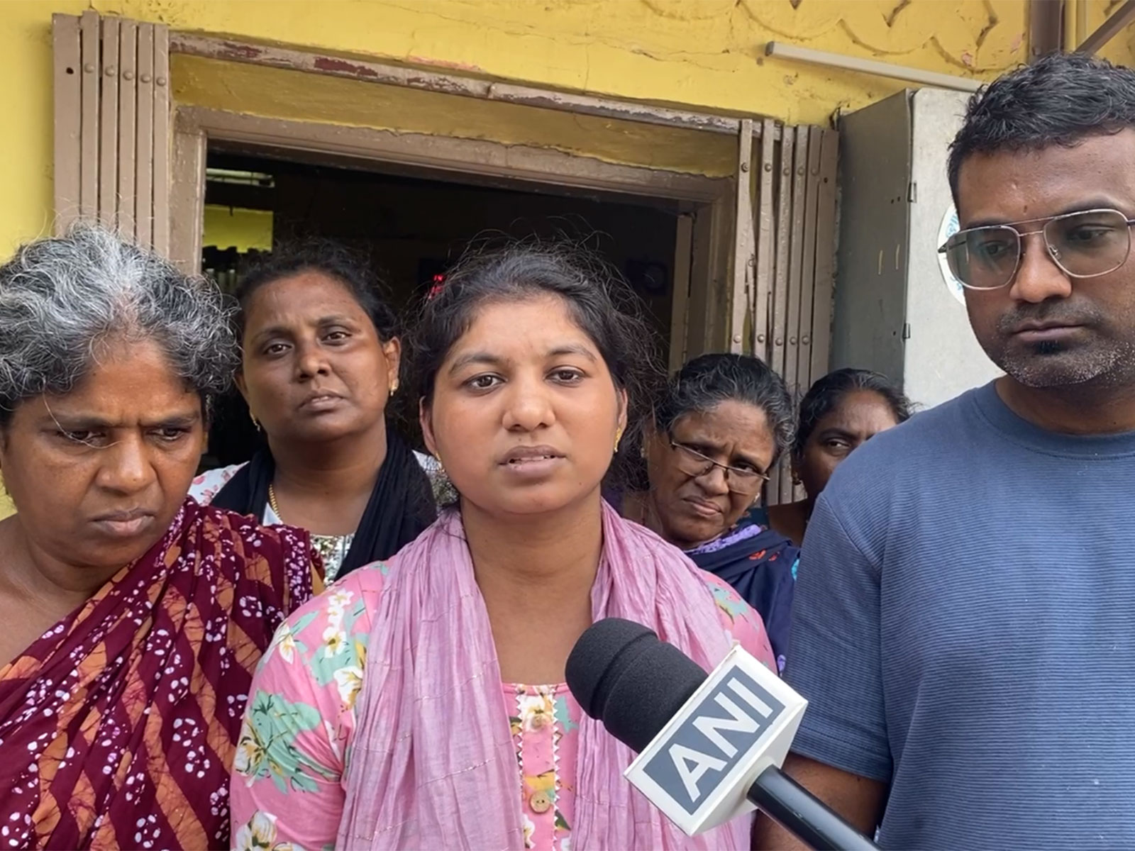 Indian seafarer Nishanth Uirthanathan's wife, Sarabin (Photo/ANI)