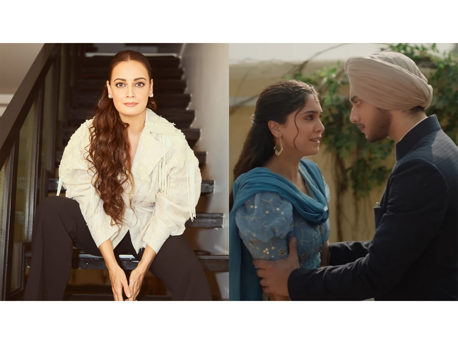 Dia Mirza (L) 'Main Vaapas Aaunga' trailer (R) (PhotoS/Instagram/@diamirzaofficial, @imtiazaliofficial)
