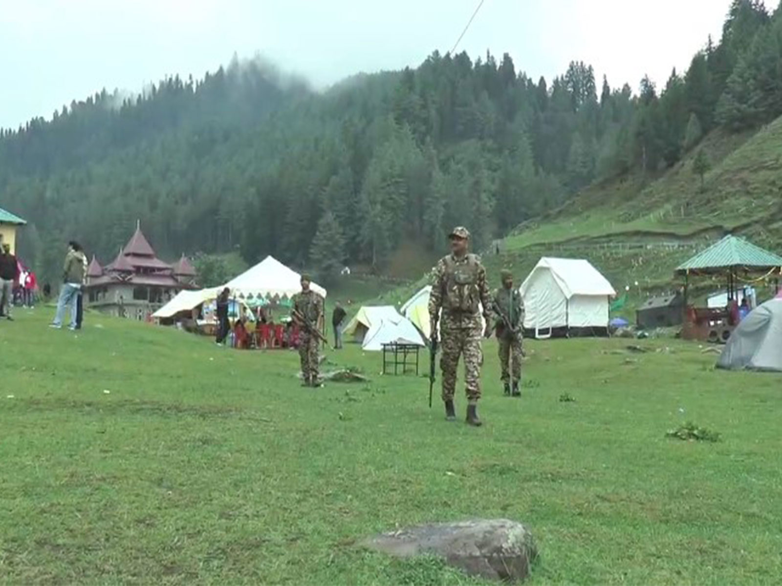 Comprehensive security arrangements in Bhaderwah in J-K (Photo/ANI)
