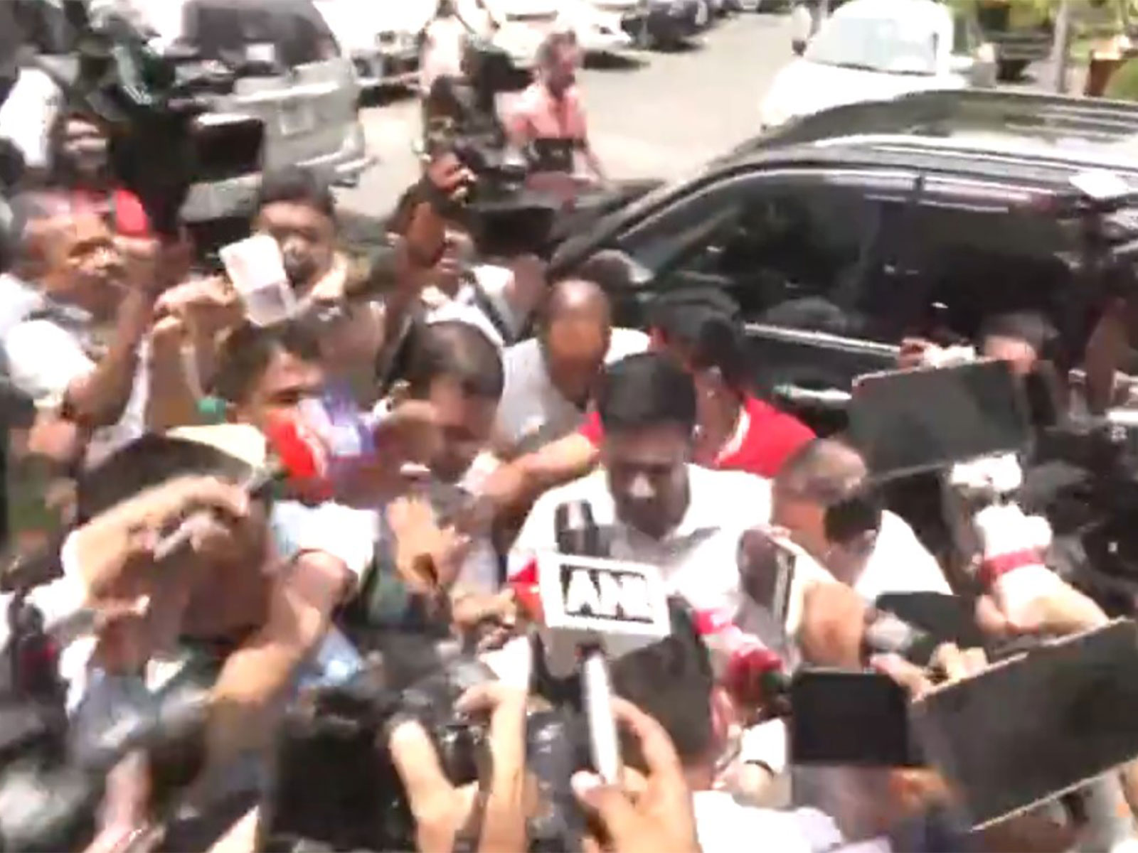 TMC MP Abhishek Banerjee reaches at ED office for questioning in Kolkata (Photo/ANI)