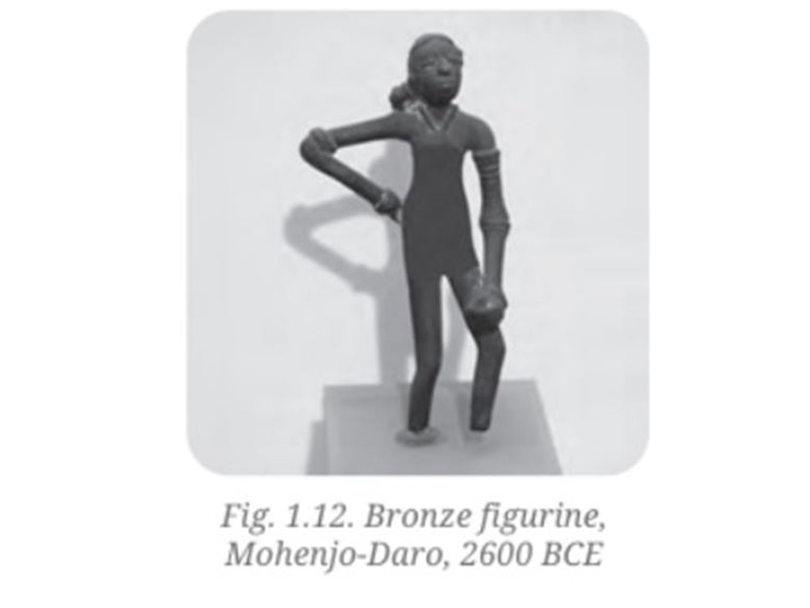 Image of Indus Valley 'dancing girl' in new class 9 art textbook (Photo/NCERTtextbook)