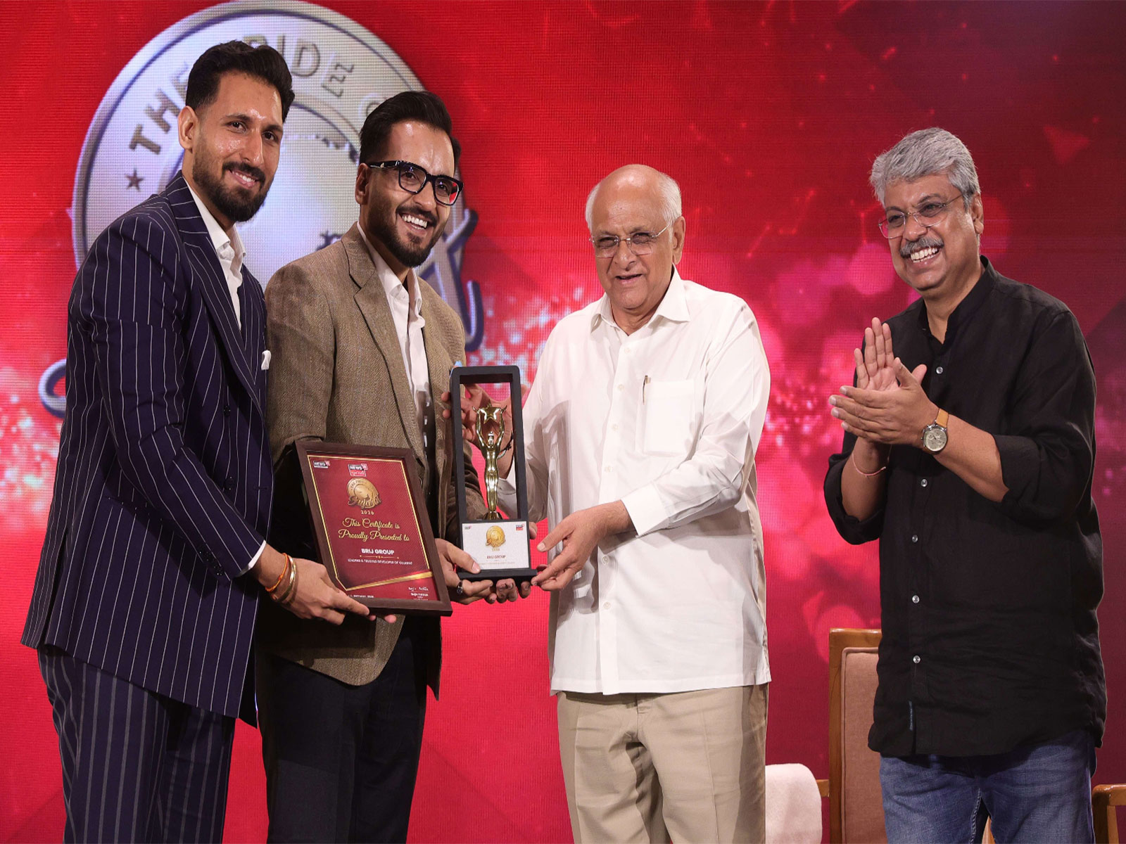 Honoured by the Chief Minister of Gujarat, Brij Group receives the state's highest real estate award for its unwavering commitment to quality and trust