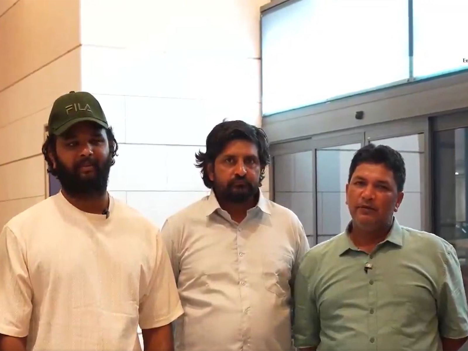 Rescued Indian crew members of MT Jalveer after safely returning home following a coordinated rescue and repatriation operation by Omani authorities and the Indian Embassy in Muscat. (Photo: X/@Indemb_Muscat)