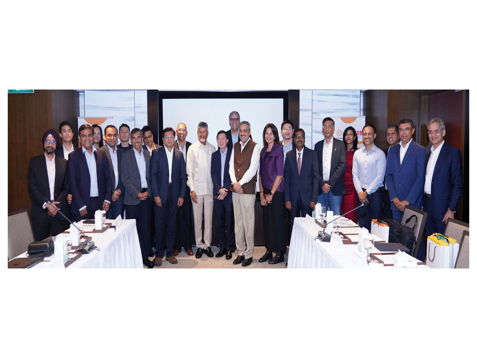 Andhra Pradesh CM N Chandrababu Naidu during meeting with leading venture capitalists (Photo/X/@ncbn)