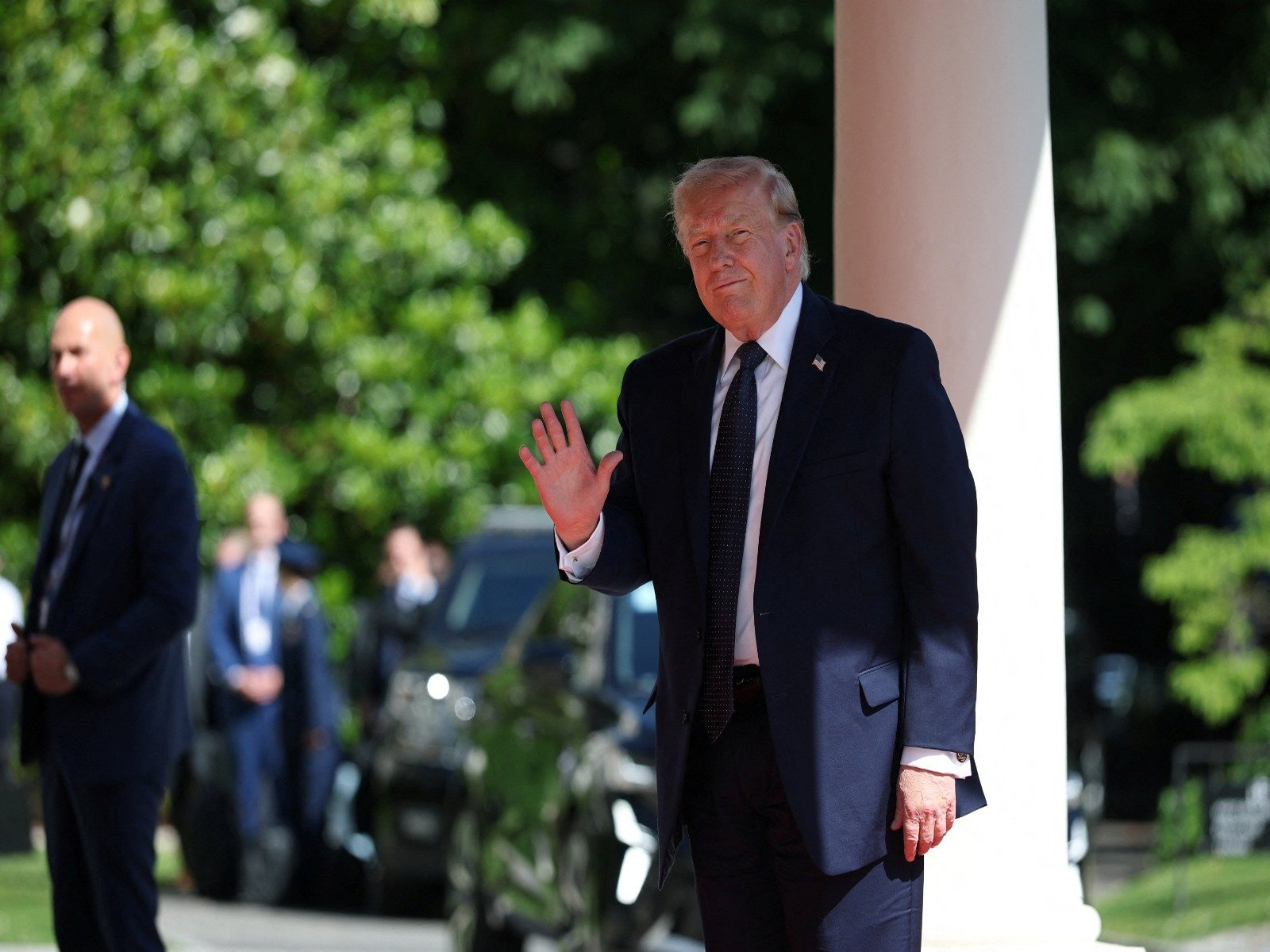 US President Donald Trump in Évian-les-Bains, France, to attend the 52nd G7 Summit. (Photo/Reuters(