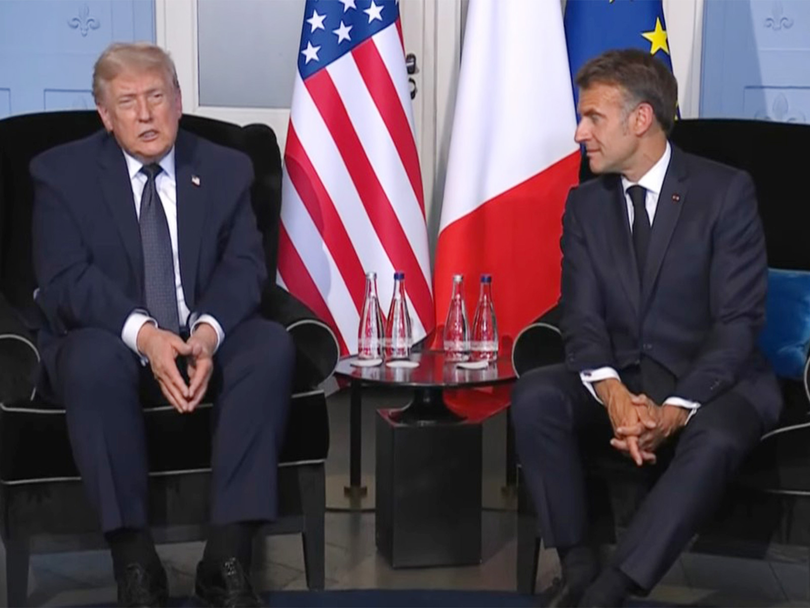 US President Donald Trump and French President Emmanuel Macron (Photo/YouTube/Élysee)