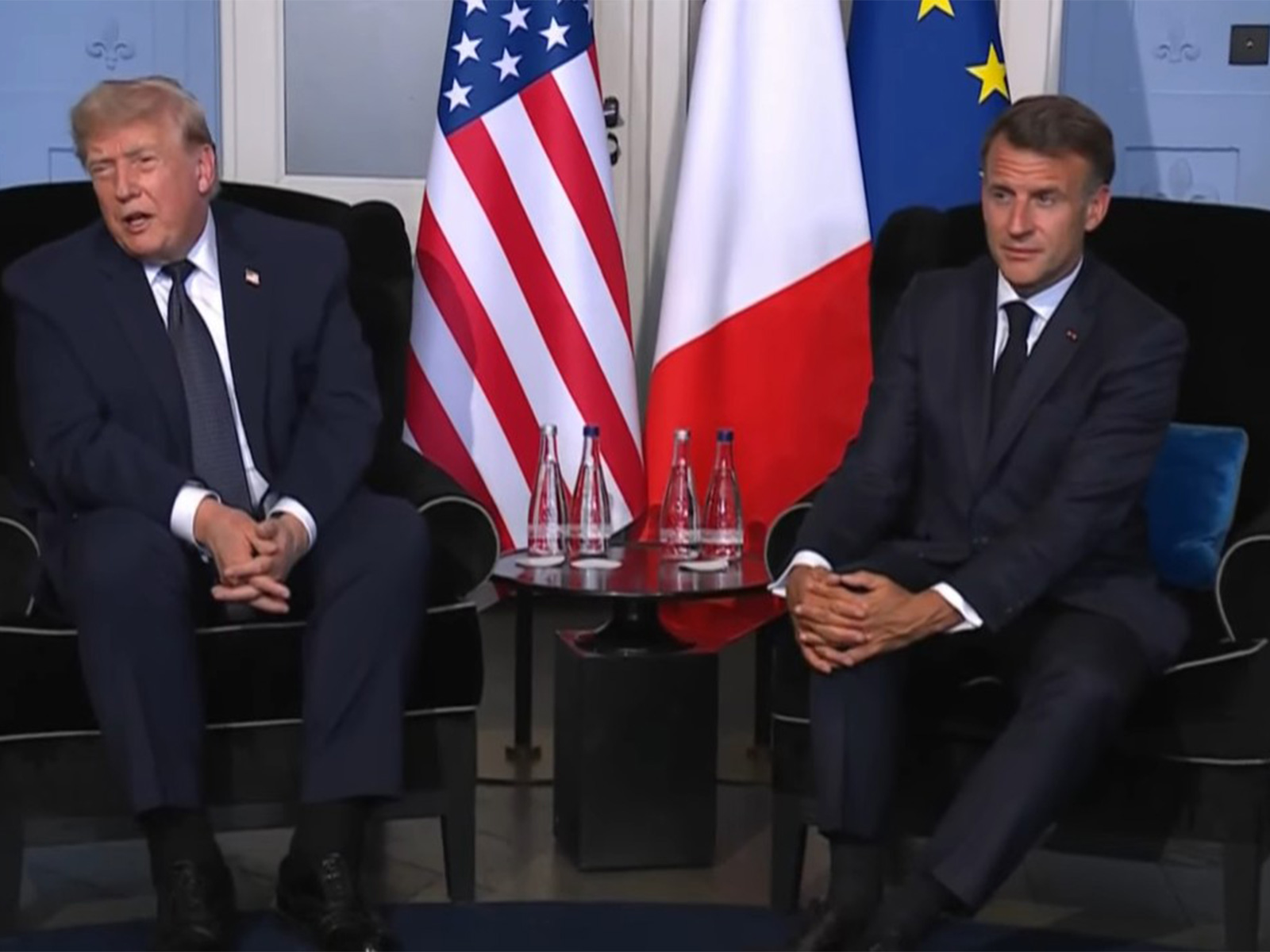 US President Donald Trump and French President Emmanuel Macron (Photo/YouTube/Élysee)