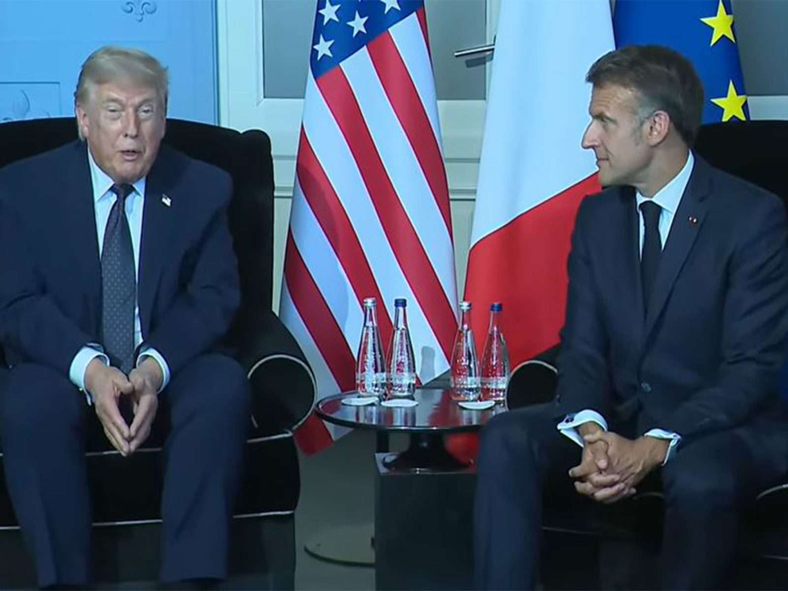 US President Donald Trump and French President Emmanuel Macron (Photo/WhiteHouse YouTube)