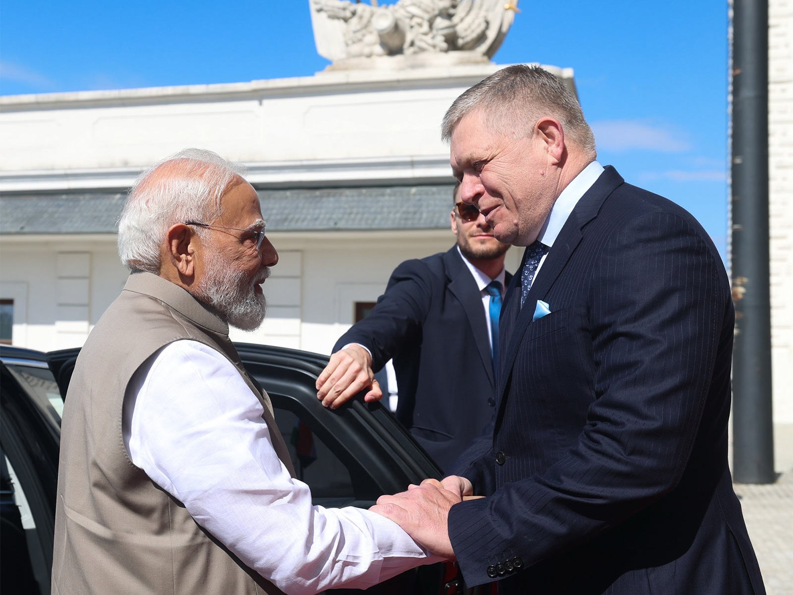Prime Minister Narendra Modi with his Slovak counterpart, Robert Fico (Photo/@MEAIndia)