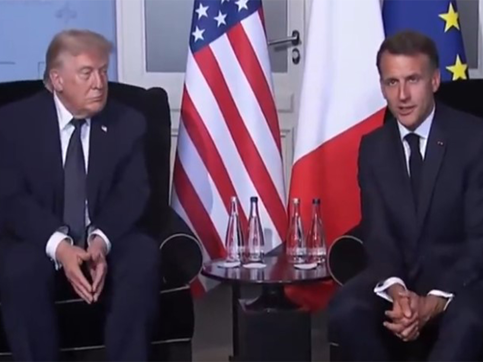 US President Donald Trump and French President Emmanuel Macron (Photo/Reuters)