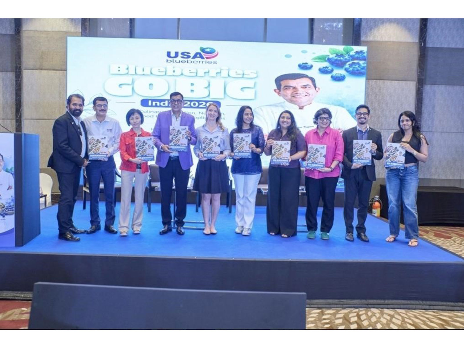 Padma Shri Chef Sanjeev Kapoor launches "USA Blueberries Across the Globe" at Blueberries Go Big India 2026 in Mumbai