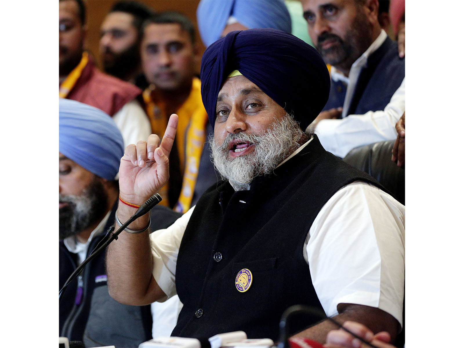 Shiromani Akali Dal (SAD) President Sukhbir Singh Badal (File Photo/ANI)