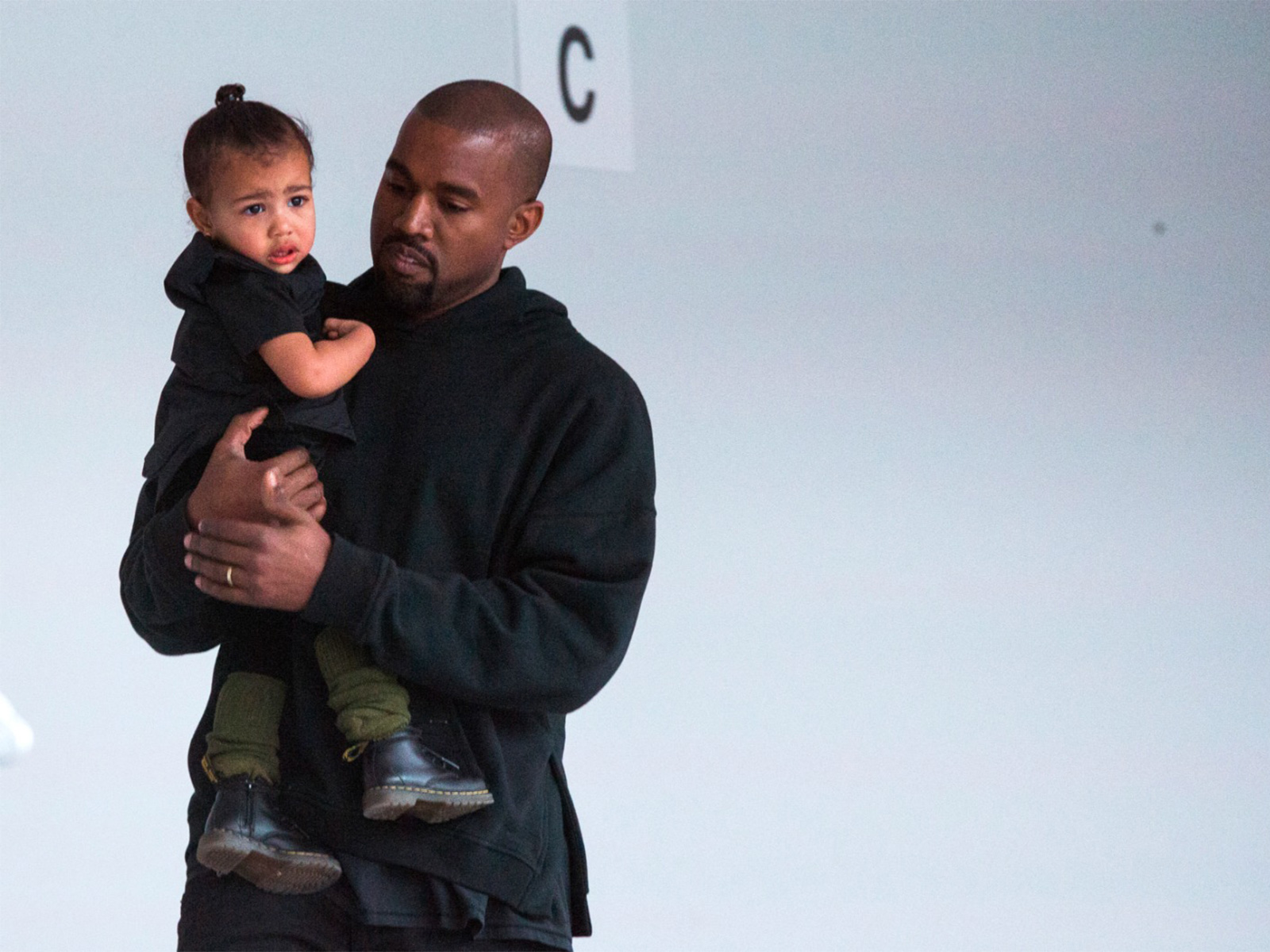 Childhood picture of North West with father Kanye West (Photo/Reuters)