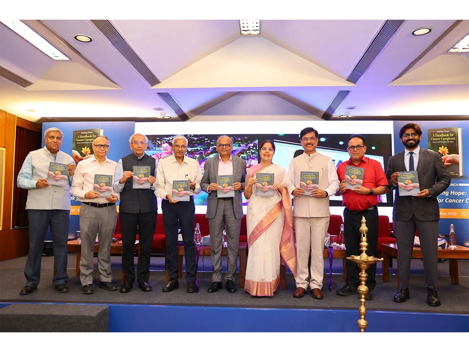 L to R: Dr. Prof. Sanjay Wadhwa, Dr. Harit Chaturvedi, Mr. Satish Kausal, Prof. Lalit Kumar, Dr. Shyam Agarwal, Dr. Jyoti Wadhwa, Dr. Sanjiv Saigal, Mr. John Chandy, Dr. Hussain Shaik