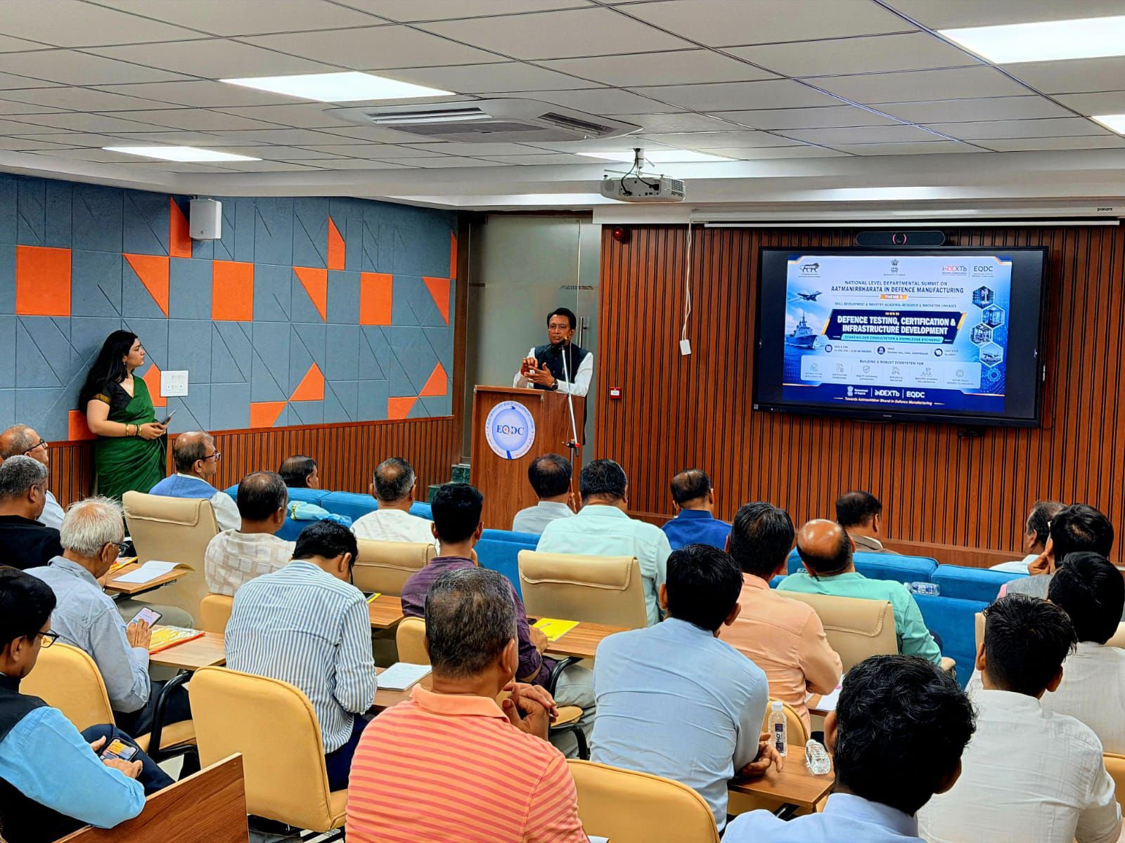 The 'Defence Testing, Certification & Infrastructure Development' workshop, held at the organisation's campus(Photo/Gujarat CMO)
