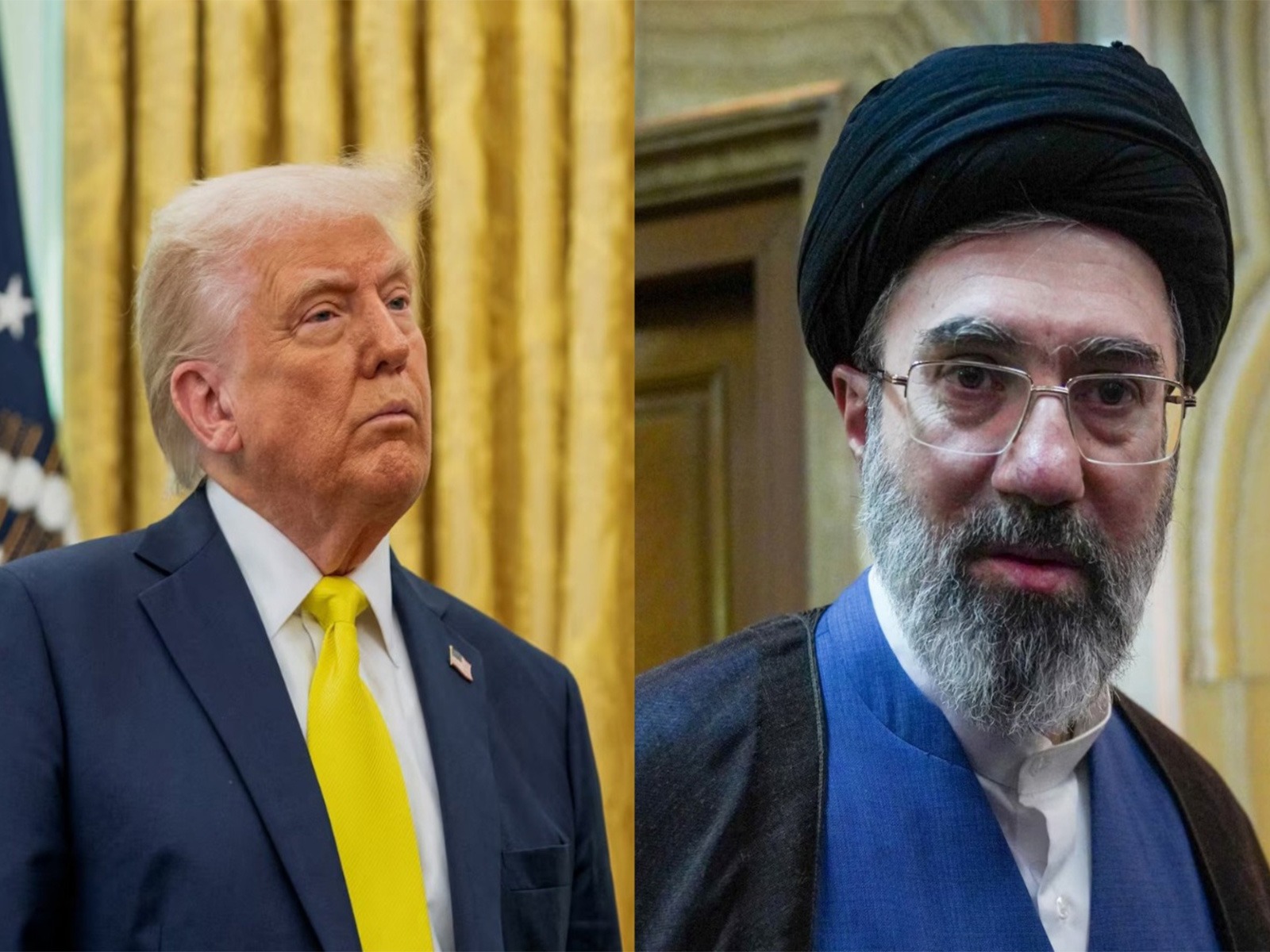 US President Donald Trump and Iran's Supreme Leader Ayatollah Mojtaba Khamenei (File Photo/Reuters)