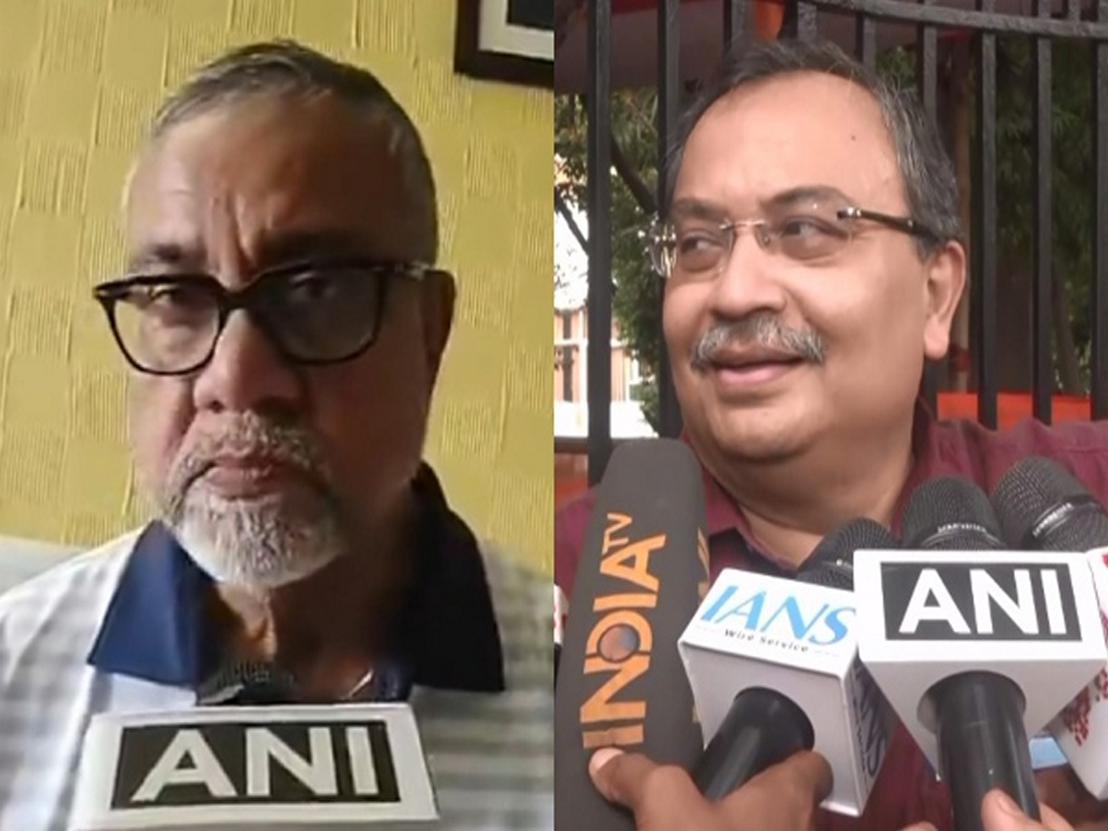 West Bengal Minister Tapas Roy and TMC MLA Kunal Ghosh (Photo/ANI) 