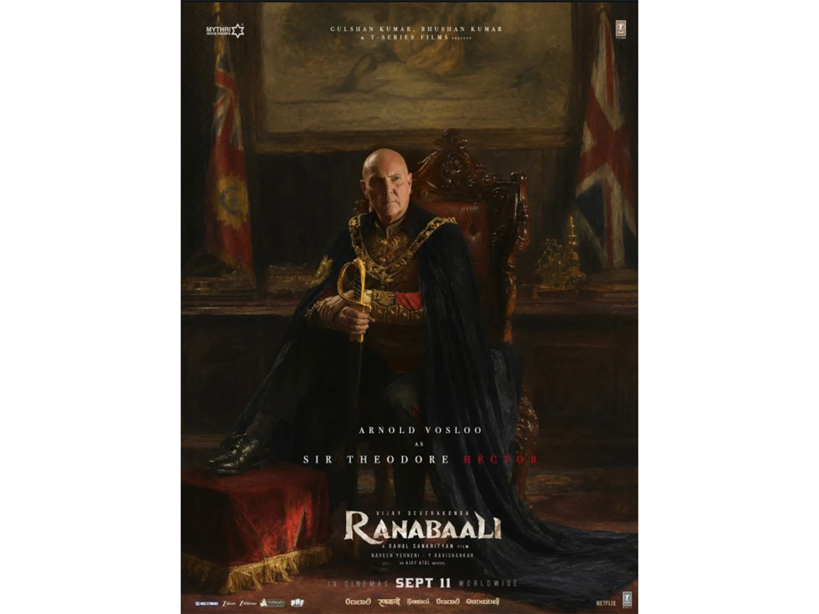 Arnold Vosloo as Hector in Ranabaali (Photo/Instagram@TSeriesSouth)